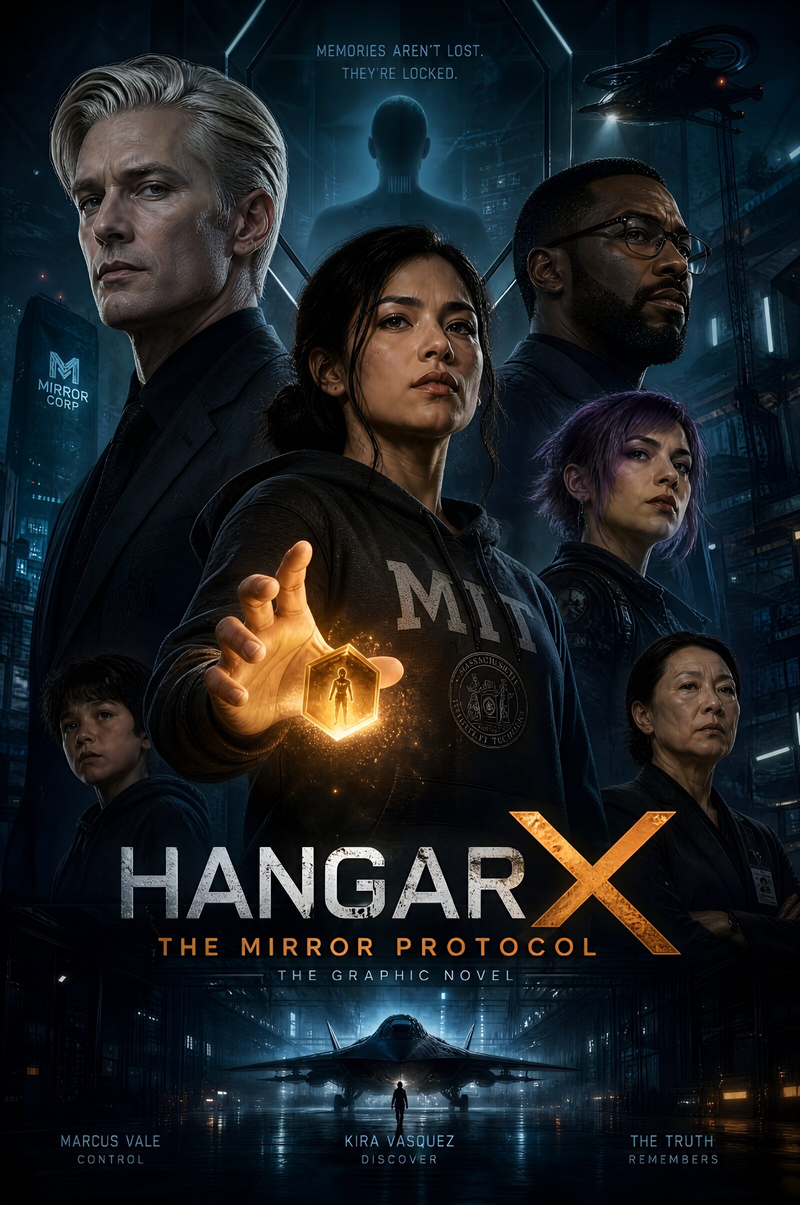 HANGAR X: The Mirror Protocol — graphic novel cover